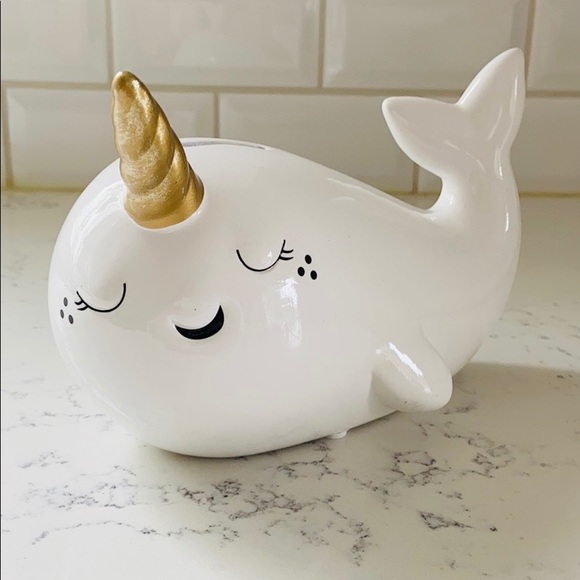 Pillowfort by Target  Unicorn Whale Coin Bank - Picture 4 of 13